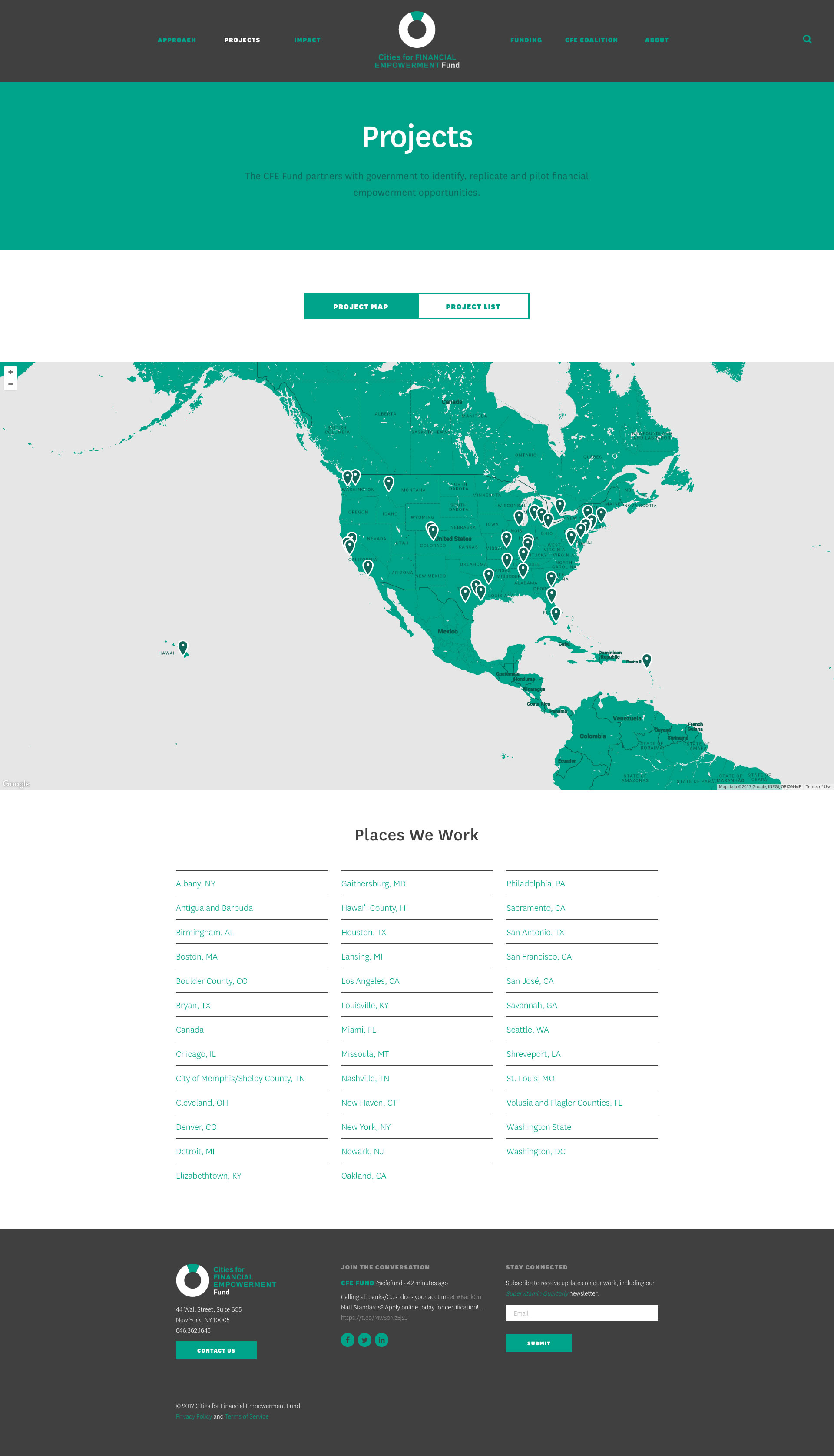 Neue Now Design Co / Dave Kriebel / Cities for Financial Empowerment Fund / CFE Fund Website Development