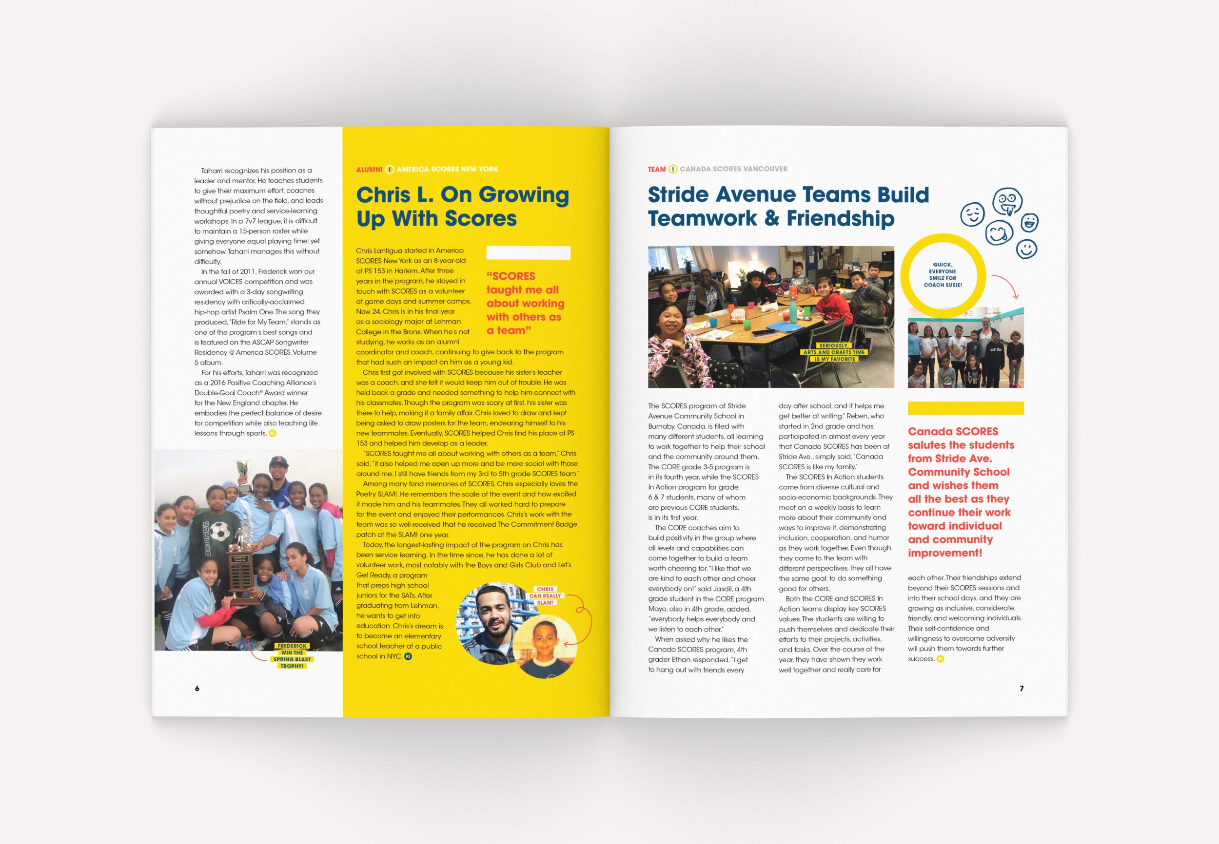 Neue Now Design Co / Dave Kriebel / America SCORES / Kicker! Magazine