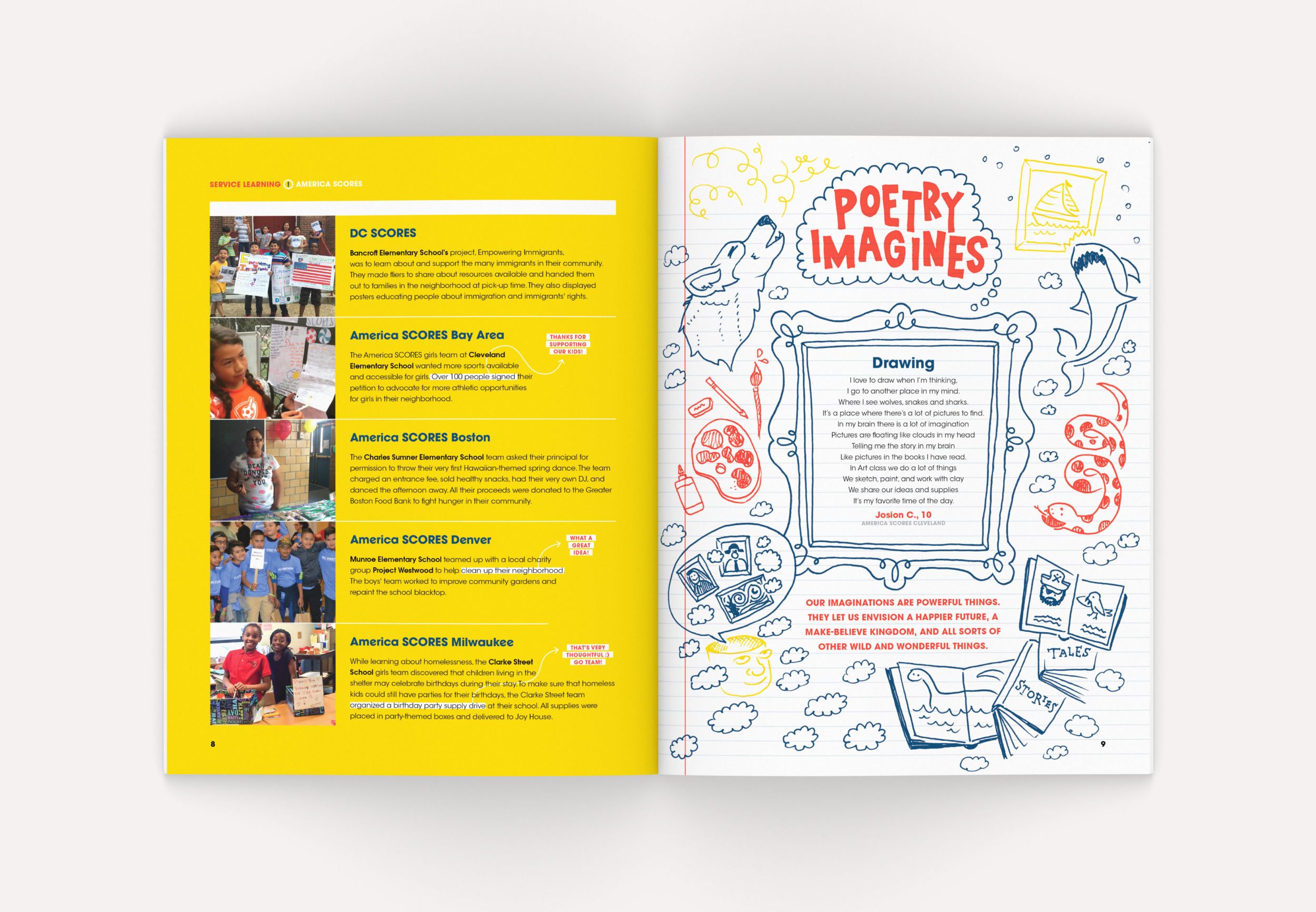 Neue Now Design Co / Dave Kriebel / America SCORES / Kicker! Magazine